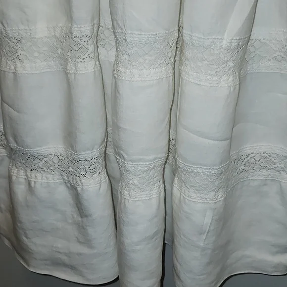 C'ERA UNA VOLTA Girls Size 12 Linen dress Italian Designer